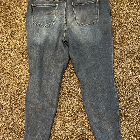 Maurices Dark Blue Distressed Skinny Jeans - Picture 5 of 5
